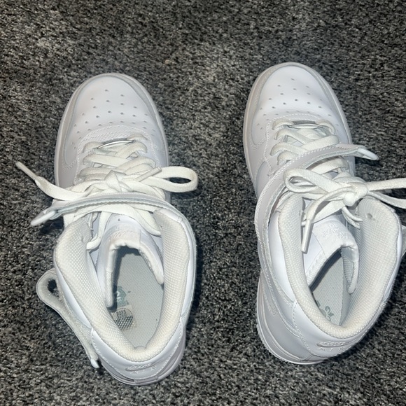 Air Force 1 Mid LE (GS) white/white Blanc - Picture 2 of 5